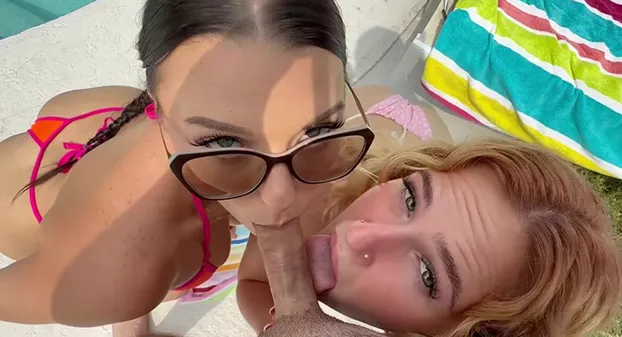 Girlfriend And Her StepSister Learn To Share